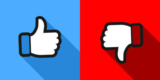 thumbs up & thumbs down